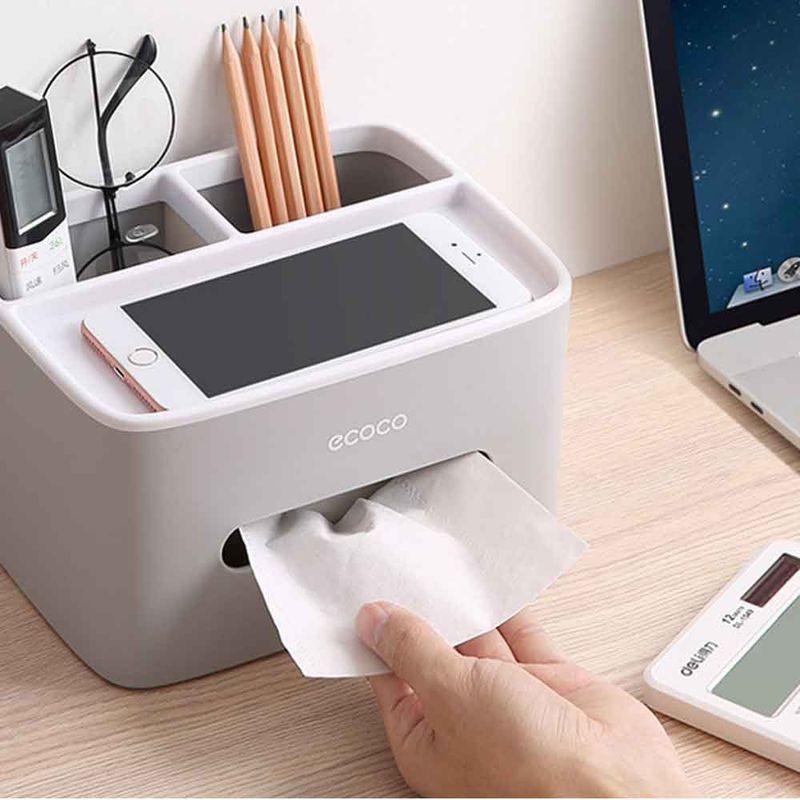 [오늘출발] 에코리빙 티슈케이스 각휴지케이스 리모컨 거치대 멀티수납함