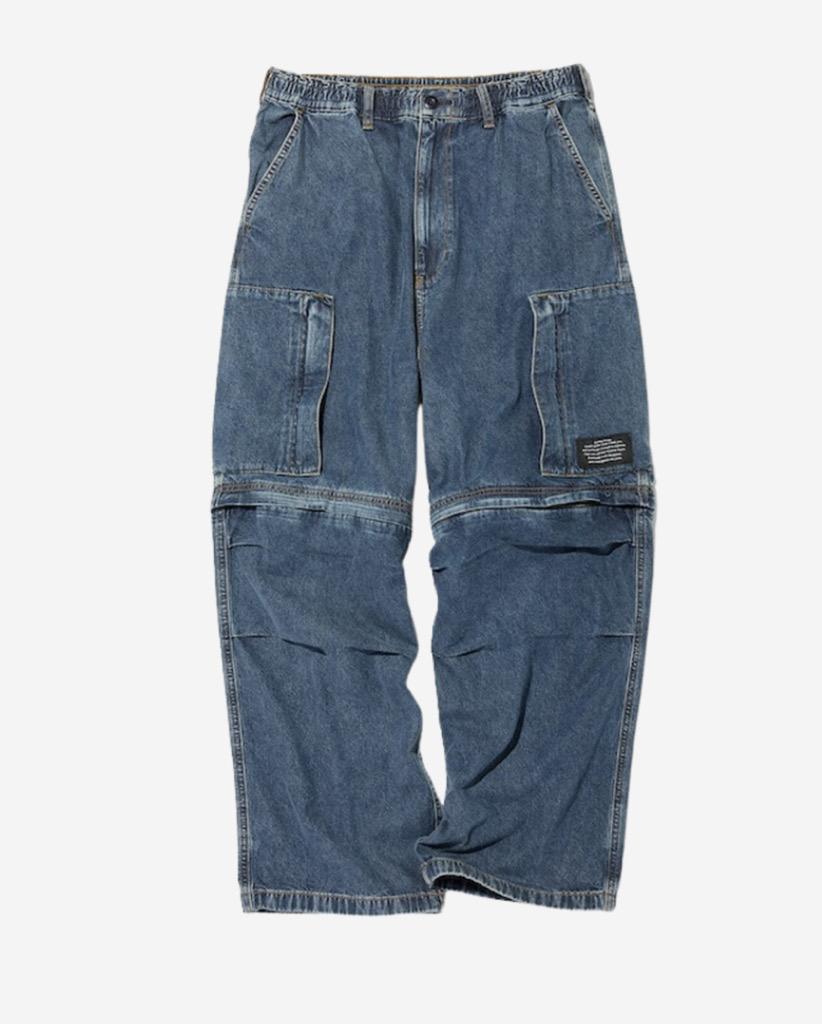 GU x Undercover Denim Convertible WideCargo Pants Blue - JP