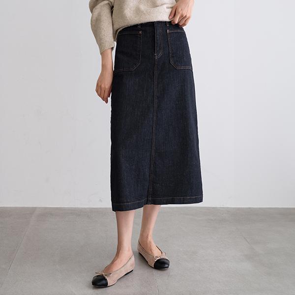키작아도 데님 스커트 (생지포켓) (이염방지)