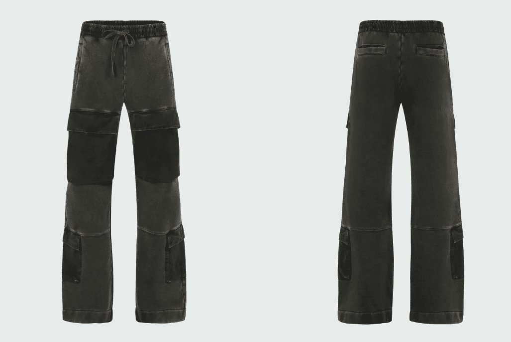 utility sweats washed black