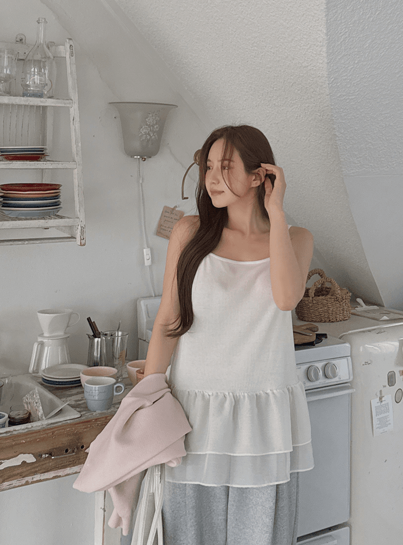 [EVELLET]루티아 베이직 펜던트 니트 가디건