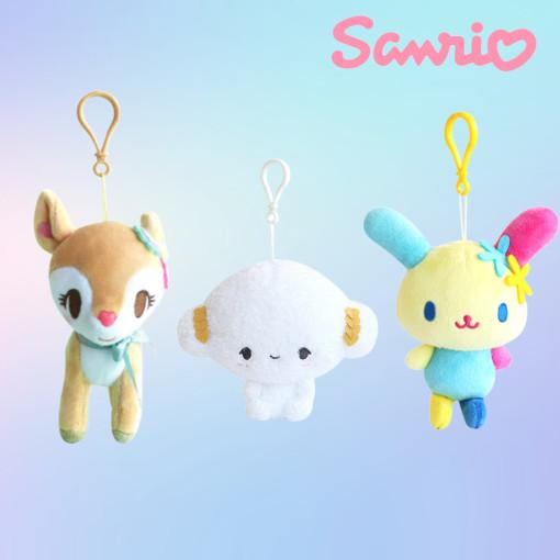 [당일발송]산리오 인형 키링 허밍민트 코기뮹 우사하나 피탓토 가방고리 인형 : 단초미