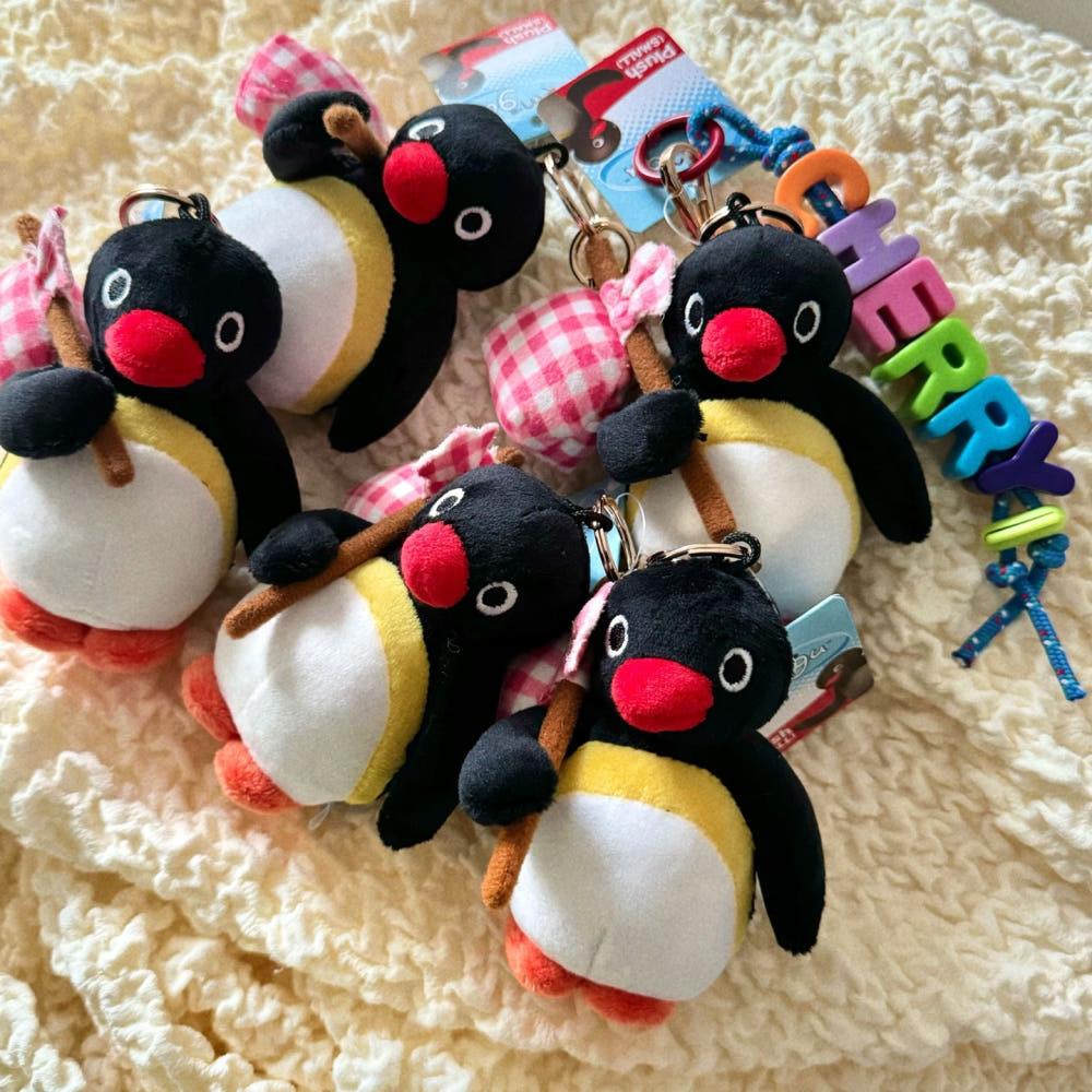CGV 짐 보따리 핑구 핑가 인형 키홀더 펭귄 가방고리 키링 머플러 피쉬