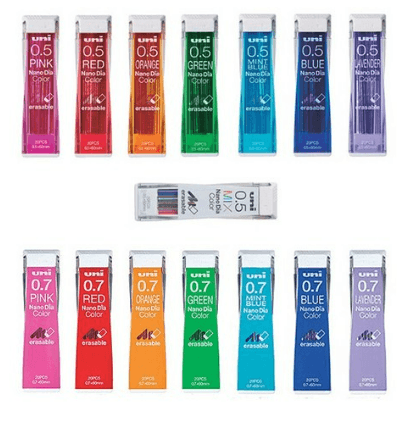 유니 나노다이아 컬러샤프심 0.5 - 샤프 | 쿠팡