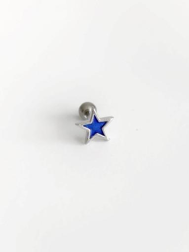 blue star piercing 써지컬 피어싱 별 피어싱