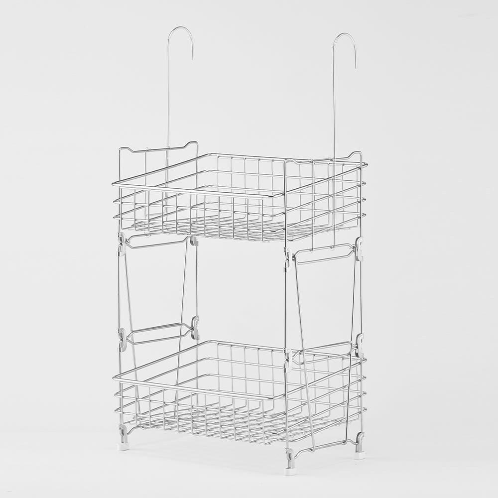 JBJ 비블레스 애니웨어 다용도 후크 걸이형 2단 올스텐 모듈형 수납 바스켓