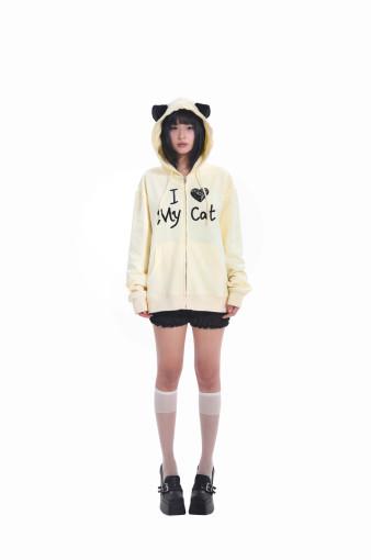 [EatmePlz] Ilovemycat 고양이후드집업