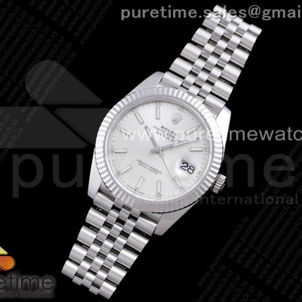 AR공장 V3 롤렉스 데이저스트 41MM 브슬 실버화이트바인덱스 쥬빌레 904L 2824 / New DateJust 41 126334 ARF 11 Best Edition 904L Steel White Dial on Jubilee Bracelet A2824