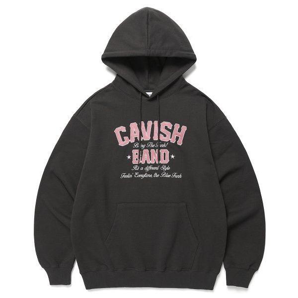 CAVISH 10/13 배송 스웨트72시간만 ARCH SCRIPT HOODIE CHARCOAL CV2DSUM407A