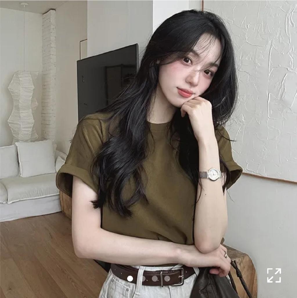 [ 가을기본티/팔뚝커버!] ONLYSLOW. 밸런스 소프 트웜 피치기모 티셔츠 (롤업!) - 8 color (올리브/버건 디/루즈핏/포인트/간절기)