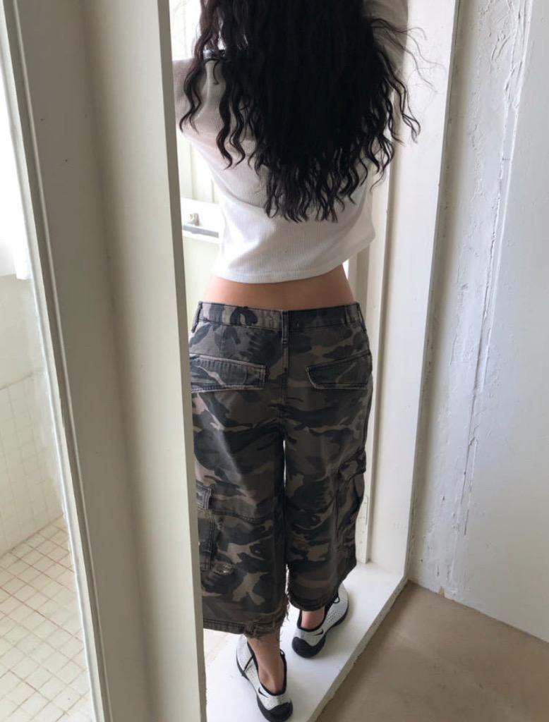 카모 데미지 팬츠