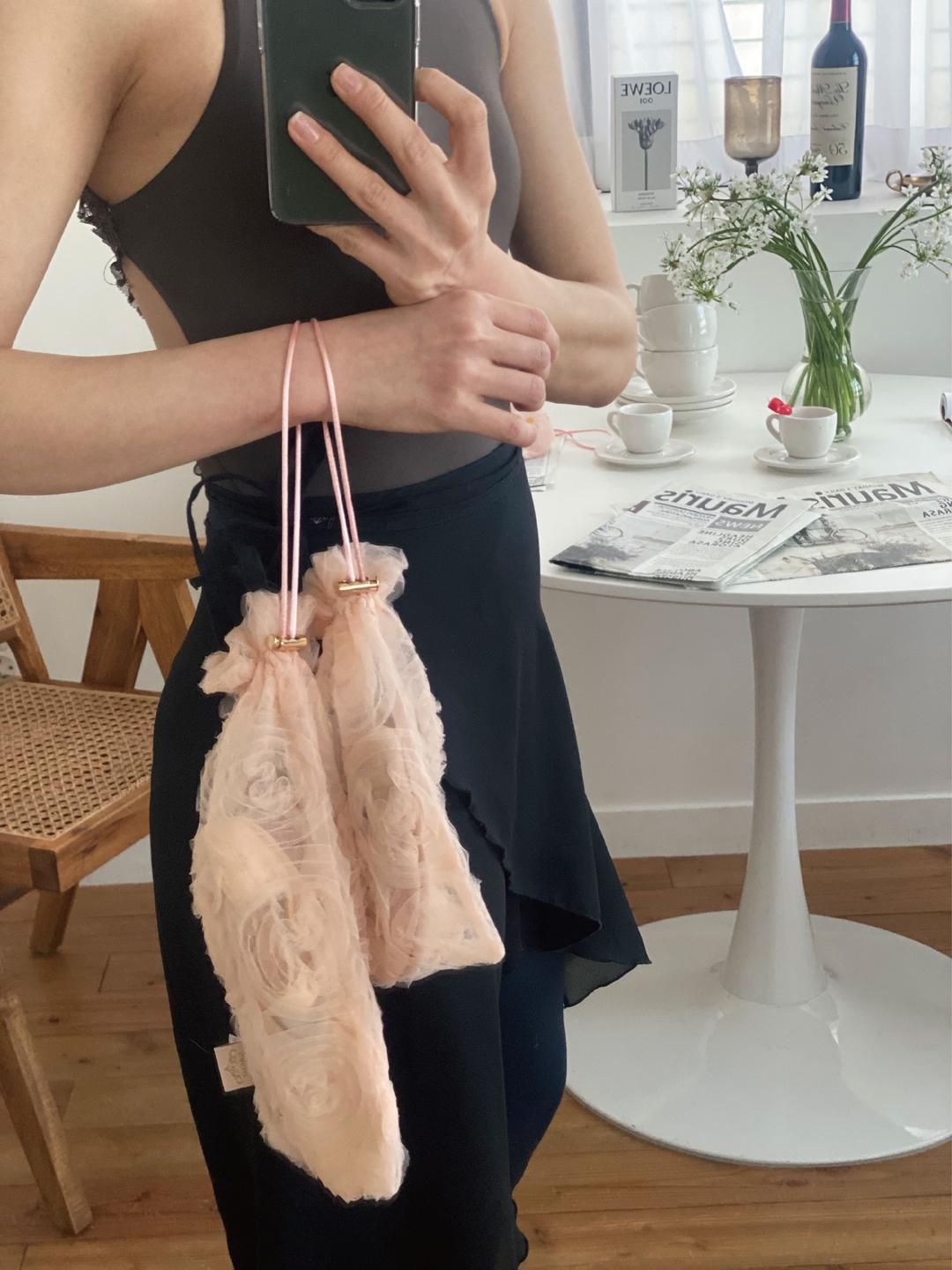 로제로사 발레슈즈 파우치