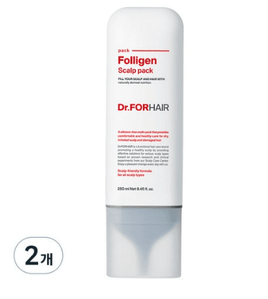 닥터포헤어 탈모 기능성 폴리젠 스칼프 팩, 250ml, 2개