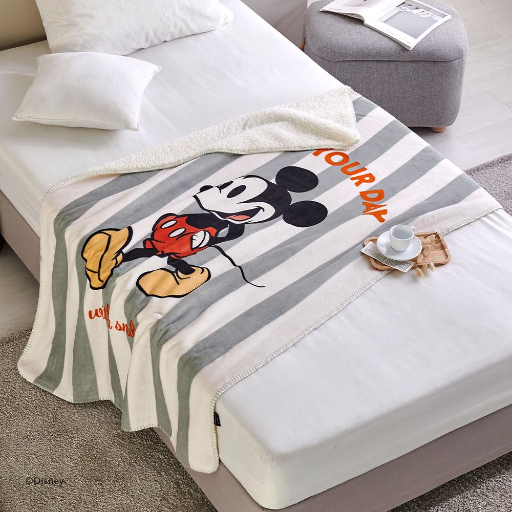 [디즈니] 미키데이 양털 양면블랑켓 100x150 전판