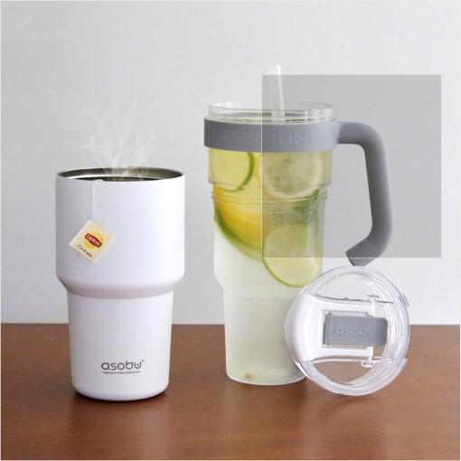 캐나다 아소부 스테인레스 익스플로러 대용량 1L 텀블러 2in1 (예약주문)