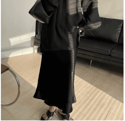 설온 여성 새틴 머메이드 스커트 티니커 - 하의류 | 쿠팡