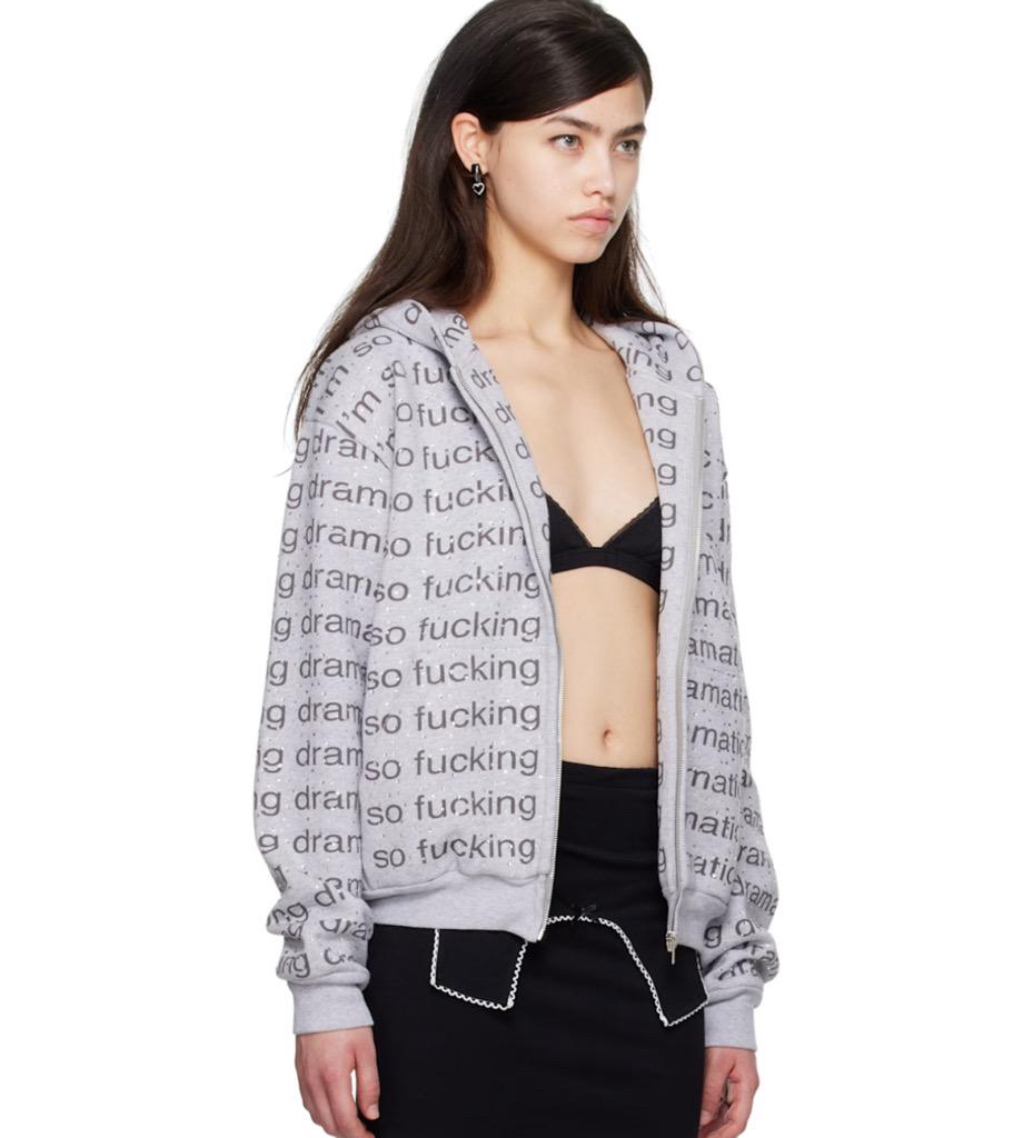Gray JennyFax Edition Oversized Hoodie