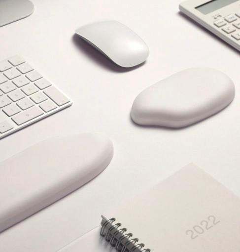 키보드 손목받침대 마우스 손목 받침대 세트 프리미엄 팜레스트 실리콘 젤리 방수 보호대 : 한스 팩토리