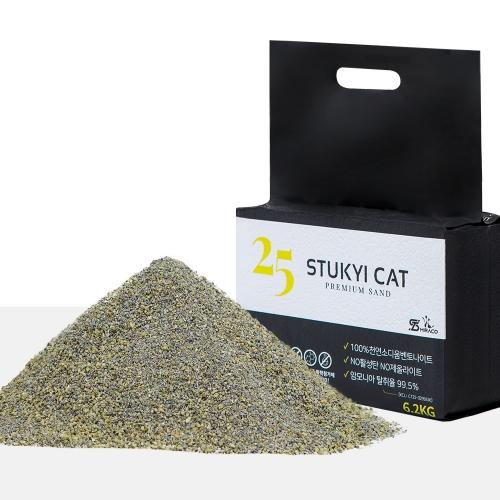 스투키캣25샌드 먼지없는 항균탈취 벤토 나이트 고양이모래 6.2kg