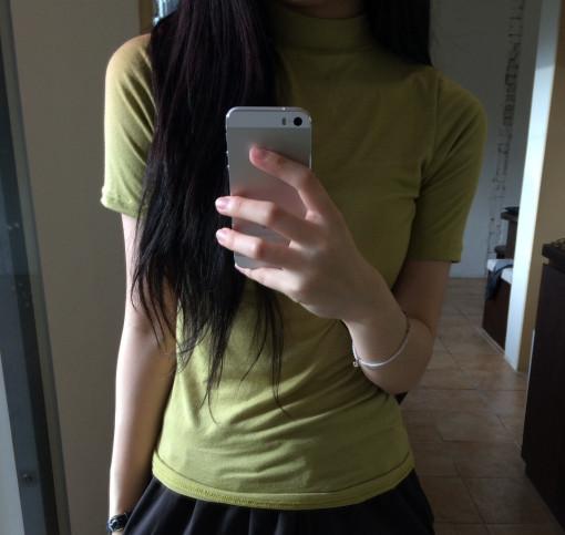 슬림 반목티
