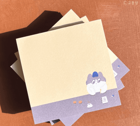 [정사각 메모지] 겨울의 일기