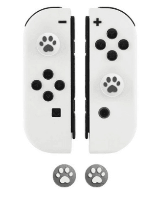 GEEKSHARE 닌텐도 스위치 OLED 호환 조이콘 스틱 캡 모노그레이 세트 - 주변기기 | 쿠팡