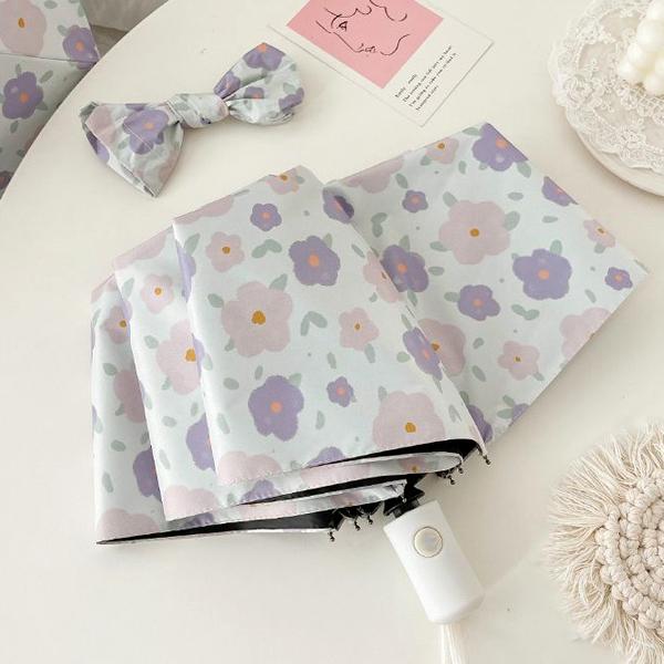 핑킹 플라워 일러스트 자동 우산