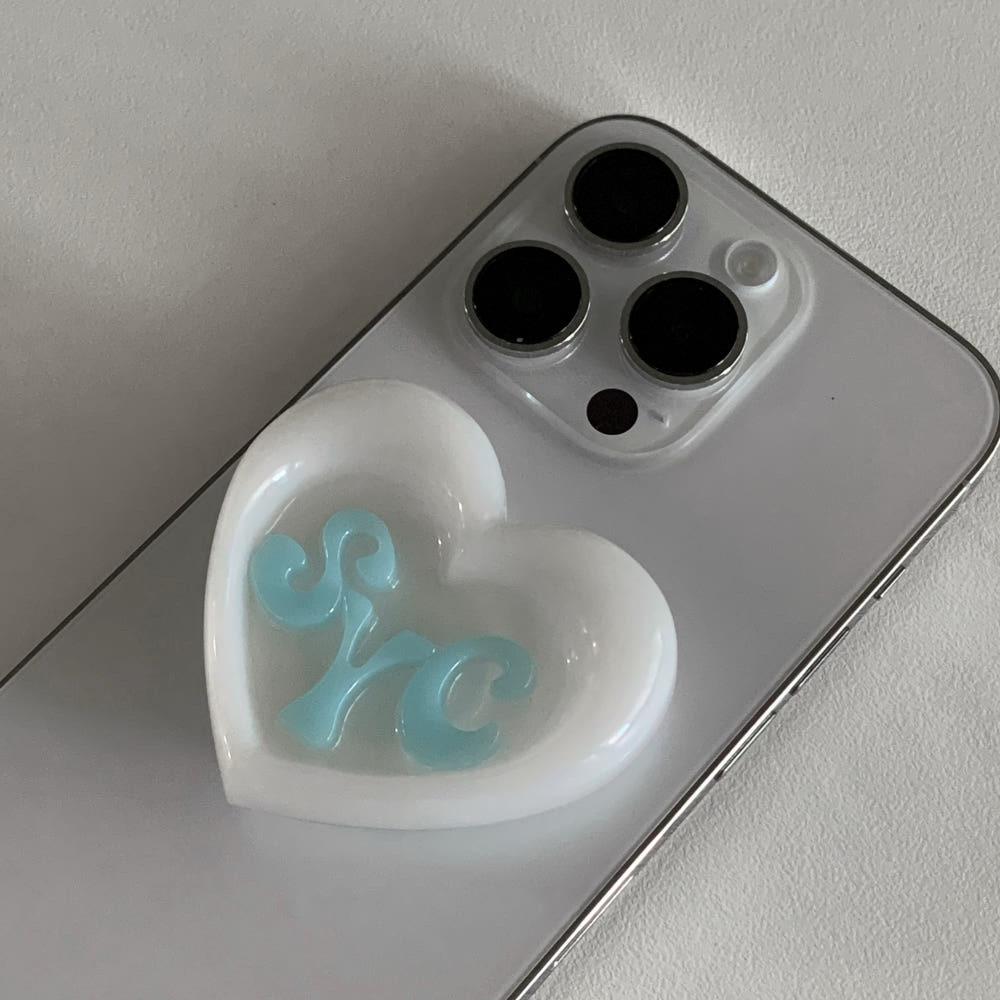 (custom) Love beam tok - cream soda 이니셜 스마트톡 기본 glitter