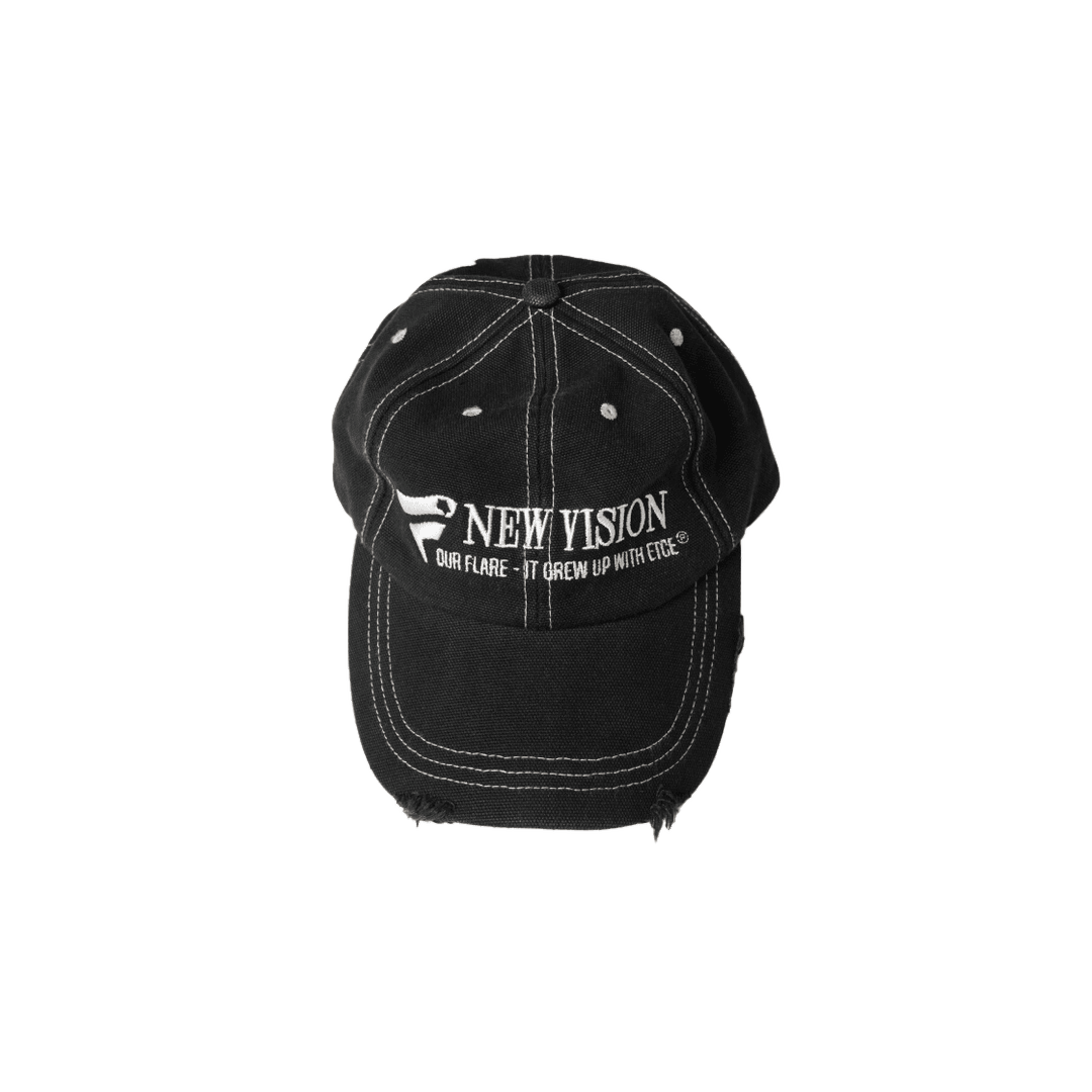 ETCE New Vision Destroyed Washed Cap Stitch Black