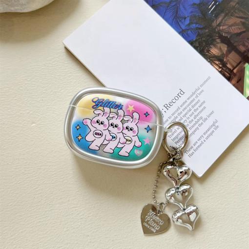 실버 토끼에어팟케이스 귀여운 Y2K