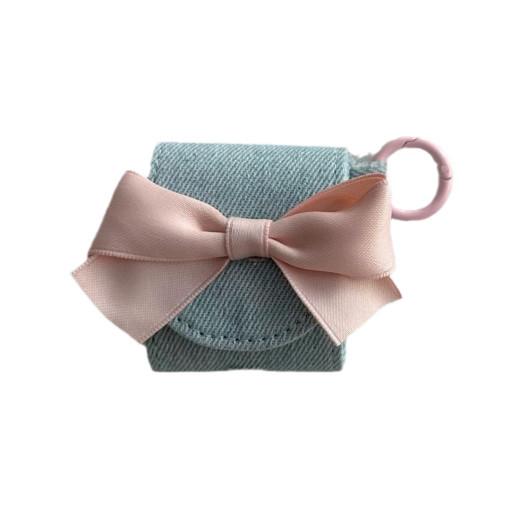 라이트 블루 데님 에어팟케이스