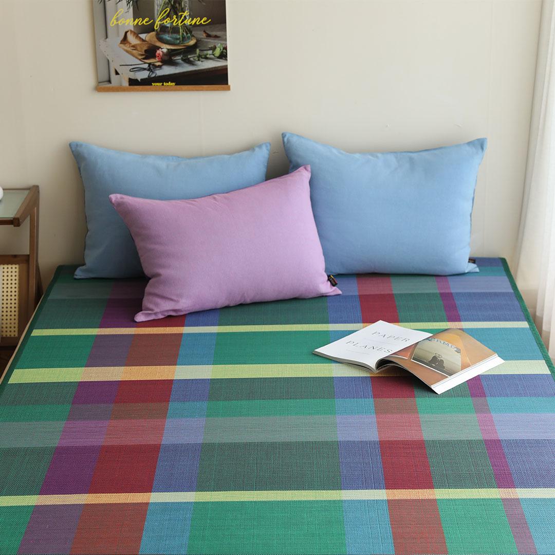 천연 대자리 러그 다프네체크 2size