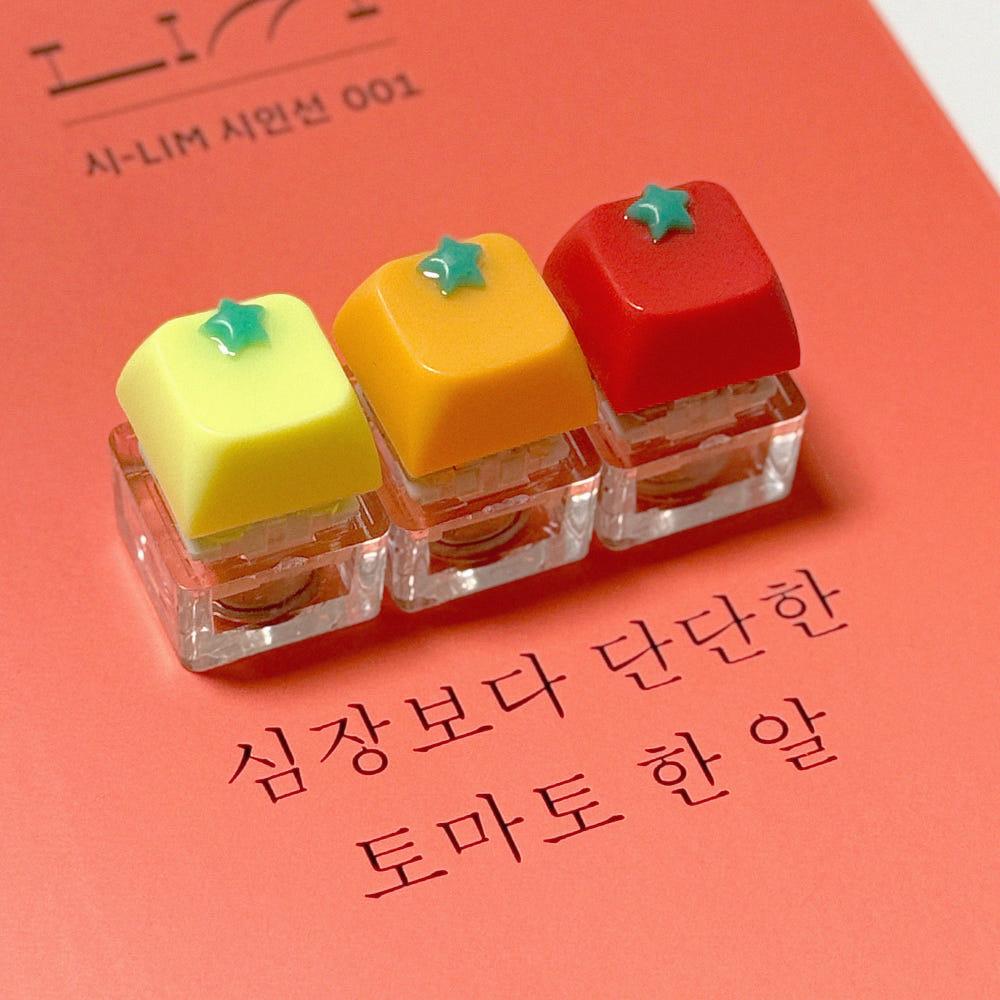 [듄 스튜디오] 익어가는 토마토 키캡 키링 tomato keycap keyring