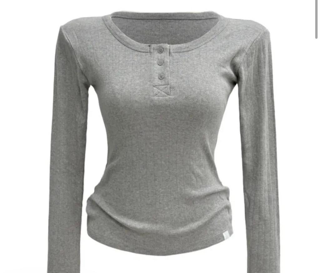 Cotton eyelet button T (3color)