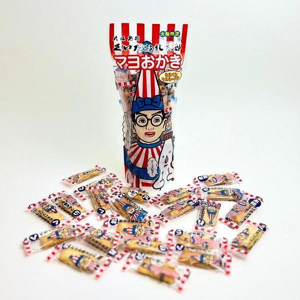 くいだおれ太郎 マヨおかき　　大阪 お土産 おみやげ みやげ 大阪土産 人気 かわいい おかき　ソースマヨネーズ味　ソースマヨ　プレゼント　お返し　期間限定
