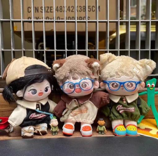 10cm 15cm 20cm 캐주얼 카라 맨투맨 아메리칸 빈티지 아이돌 무속성인형 의상 옷