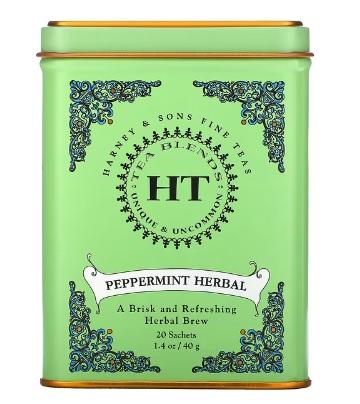 Harney & Sons, HT 티 블렌드, 페퍼민트 허브, 카페인 무함유, 티백 20개, 40g(1.4oz)