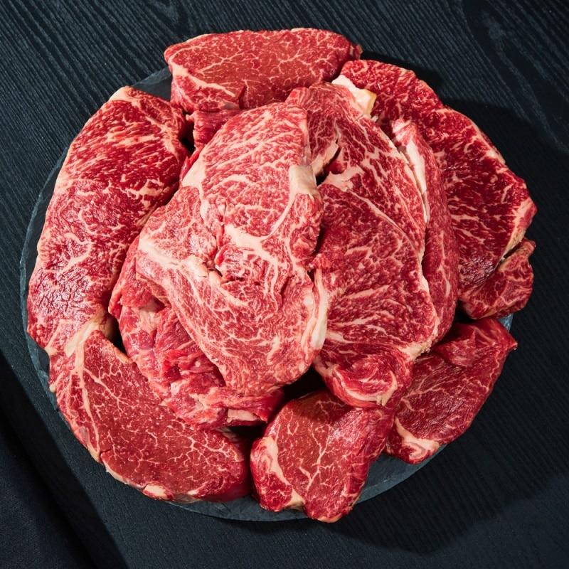 1++ 한우 삼각보섭 스테이크 (삼각살,보섭살) + 시즈닝 + 올리브오일