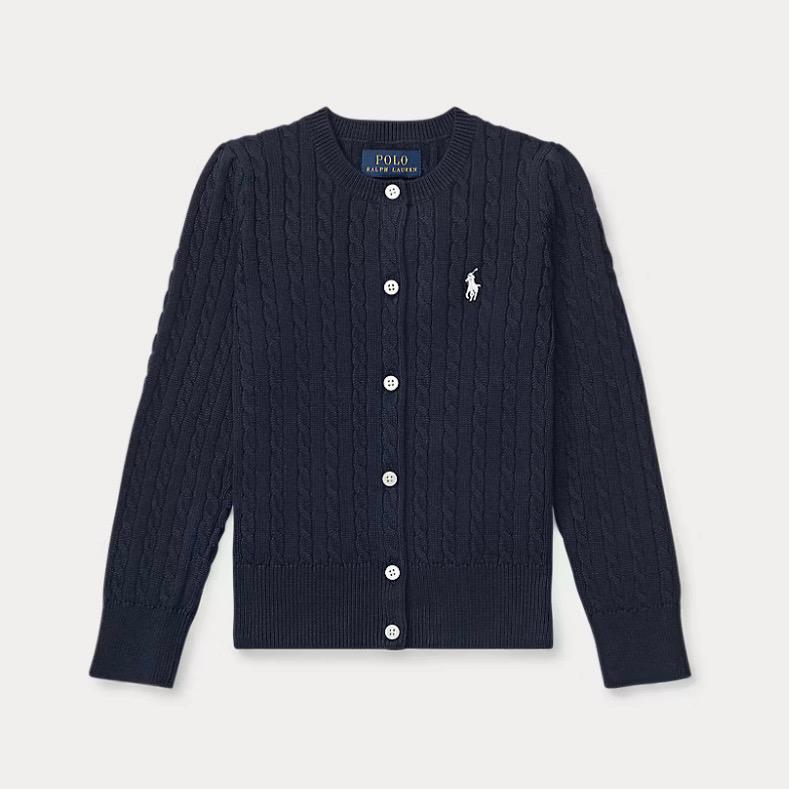 미니 케이블 코튼 가디건