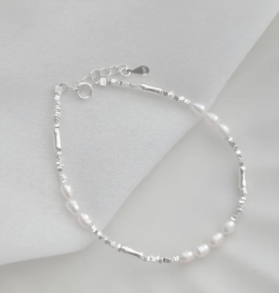 [silver92.5] Pearl SIlver Bracelet 담수진주 실버 볼 은팔찌