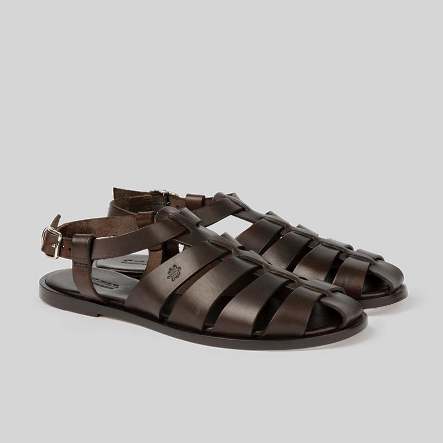 드래곤디퓨전 슈즈페스카도르 스트랩샌들 다크브라운 5006