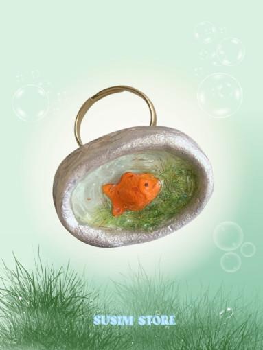 수심 Misty Brook Ring 미스티 브룩 링 물고기 반지 붕어 유니크 여름 선물