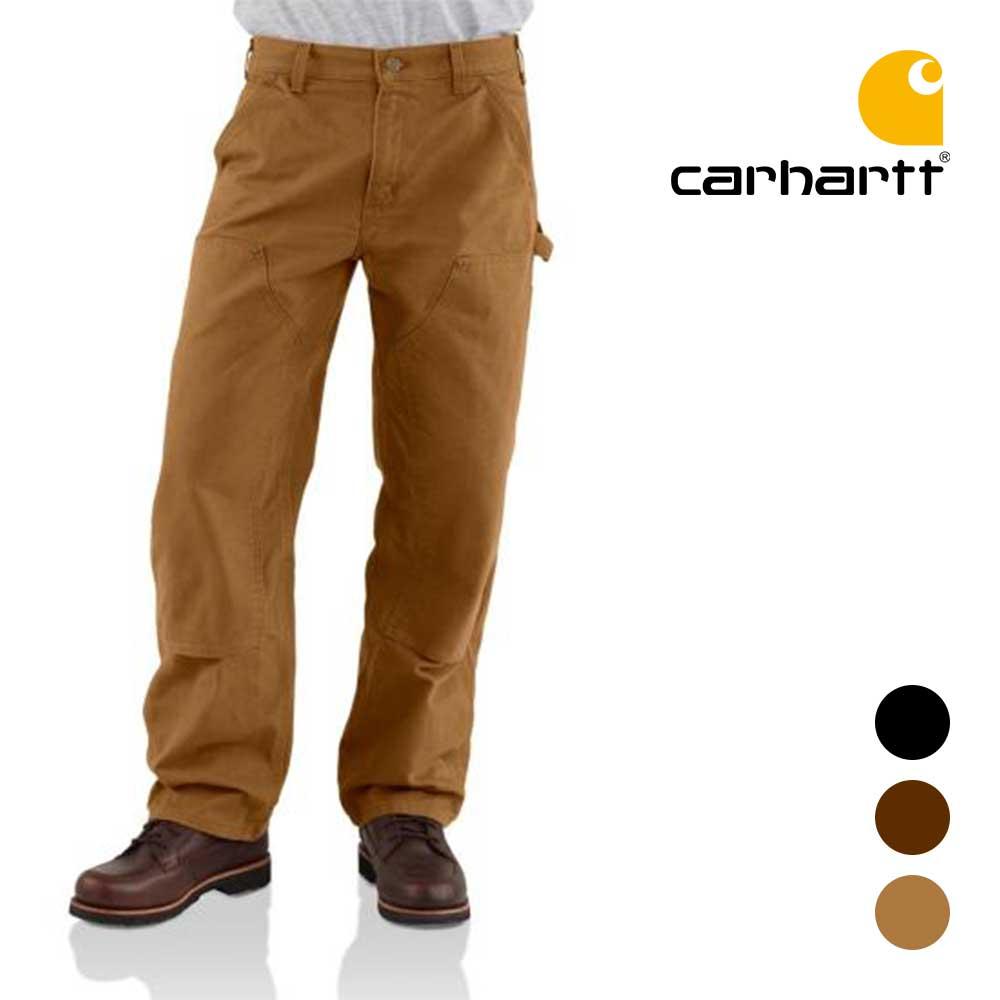 칼하트 더블니 B136 루즈핏 블랙 브라운