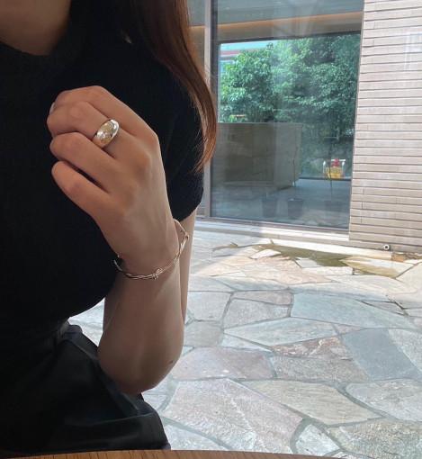 [당일] 실버925 gomaru ring 심플 엥게이지 데일리 고마루 반지 실버볼드링