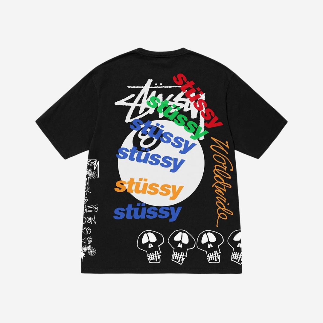 Stussy Test Strike Pigment Dyed T-Shirt Black