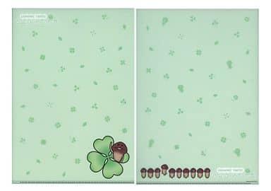 四葉となめこ/一列 A4クリアファイル「おさわり探偵なめこ栽培キット なめこ んふんふブック」ローソン/エルパカBOOKS限定特典