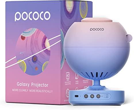 POCOCO Home Planetarium Star Projector: Ultra Clear Galaxy Projector for Bedroom Birthday Anniversary Valentines Gift Ideas for Her Girlfriend Women Wife Stress Relief Gift Night Light for Room Decor