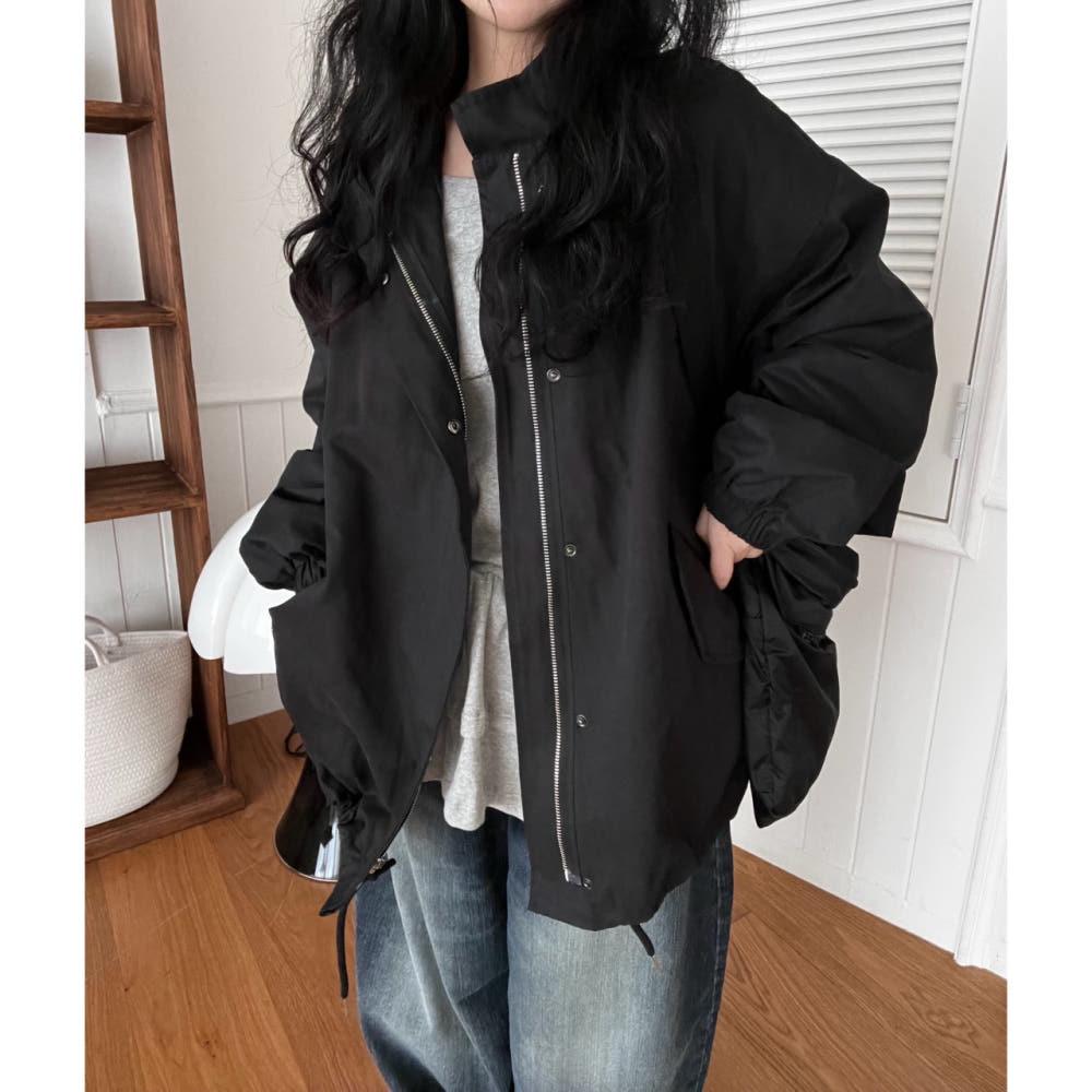 fishtail casual jumper 피쉬테일 오버 숏야상 점퍼 (3color)