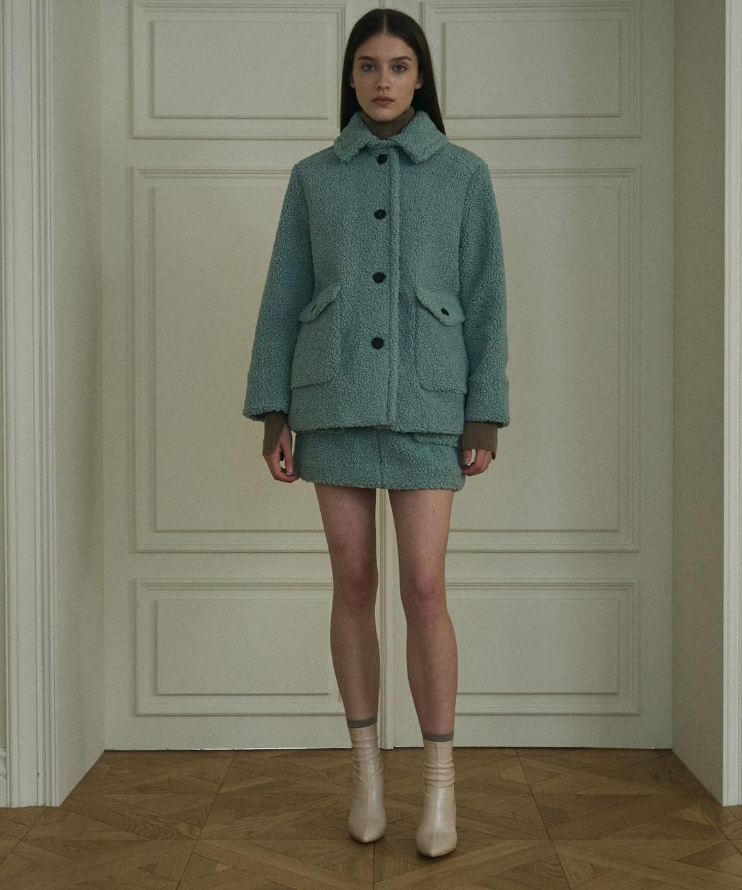 Beart plaid half coat