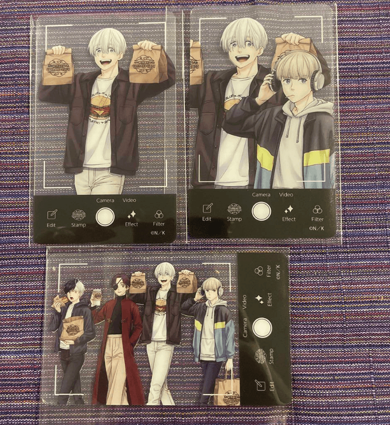 WIND BREAKER 梅宮一　カメラ風クリアカード　3枚セット　ウィンブレ